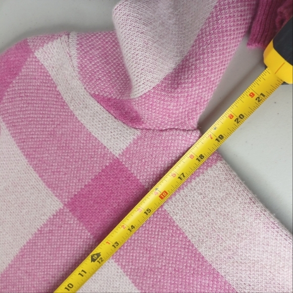 The Cashmere Project Preppy Plaid 100% Cashmere Sz XS Crewneck Sweater - Picture 9 of 12